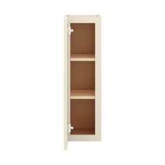 J&K Pearl Glazed H9 Single Door Wall Cabinet - 09" W x 30" H