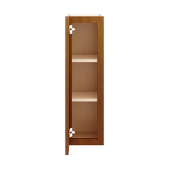 J&K Mocha Glazed K10 Single Door Wall Cabinet - 09" W x 30" H