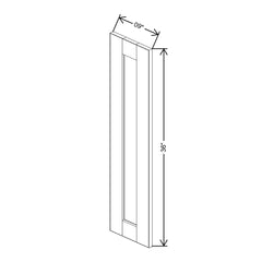 J&K Almond S2 Dummy Door Panel 09" W x 36" H