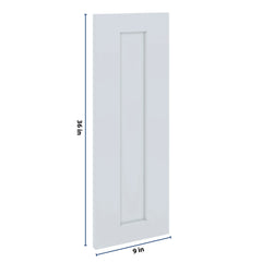 J&K White Shaker S8 Dummy Door Panel 09" W x 36" H