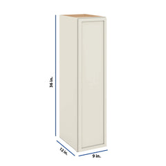 Modernform Cabinet Slim Dove White 09" W X 36" H X 12" D Single Door Wall Cabinet