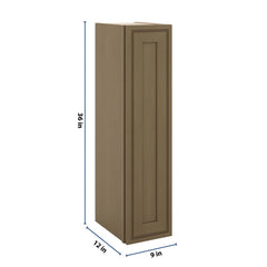 J&K Hazel H8 Single Door Wall Cabinet - 09" W x 36" H