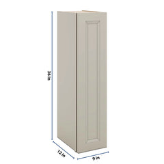J&K Pebble B6 Single Door Wall Cabinet - 09" W x 36" H