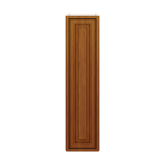 J&K Mocha Glazed K10 Single Door Wall Cabinet - 09" W x 36" H