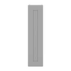 J&K Castle Grey S5 Single Door Wall Cabinet - 09" W x 36" H