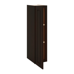 J&K Espresso K8 Single Door Wall Cabinet - 09" W x 36" H
