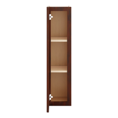 J&K Mahogany J5 Single Door Wall Cabinet - 09" W x 36" H
