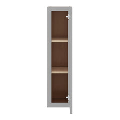 J&K White Shaker S8 Single Door Wall Cabinet - 09" W x 36" H