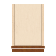 J&K Mocha Glazed K10 Single Door Wall Cabinet - 09" W x 36" H