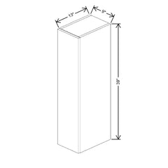 Fabuwood Ovela Catalina Ida 1 09" W X 39" H X 13" D  Single Door Wall Cabinet