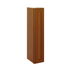 J&K Mocha Glazed K10 Single Door Wall Cabinet - 09" W x 42" H