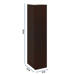 J&K Java Coffee S1 Single Door Wall Cabinet - 09" W x 42" H