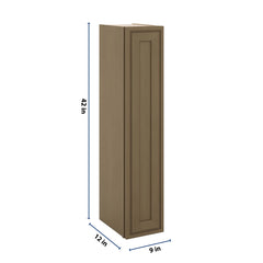 J&K Hazel H8 Single Door Wall Cabinet - 09" W x 42" H