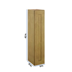 Modernform Cabinet Natural Shaker 09" W X 42" H X 12" D Single Door Wall Cabinet