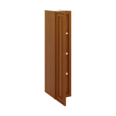 J&K Mocha Glazed K10 Single Door Wall Cabinet - 09" W x 42" H