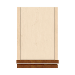 J&K Mocha Glazed K10 Single Door Wall Cabinet - 09" W x 42" H