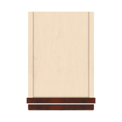 J&K Mahogany J5 Single Door Wall Cabinet - 09" W x 42" H