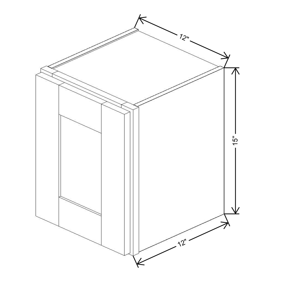 Fabuwood Allure Galaxy Mocha 12"W X 15"H Wall