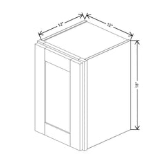 Fabuwood Allure Fusion Timber 12" W X 18" H X 12" D Double Door Wall Cabinet