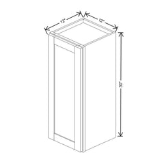 Wolf Classic Grantley White Paint 12"W X 30"H Wall Cabinet