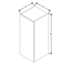 CNC Luxor Harvest 12" W X 30" H Single Door Wall Cabinet