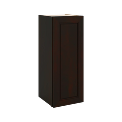 J&K Espresso K8 Single Door Wall Cabinet - 12" W x 30" H