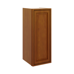 J&K Mocha Glazed K10 Single Door Wall Cabinet - 12" W x 30" H