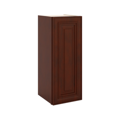 J&K Mahogany J5 Single Door Wall Cabinet - 12" W x 30" H