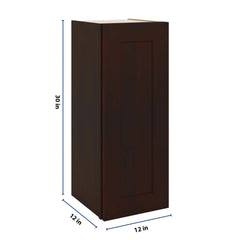 J&K Java Coffee S1 Single Door Wall Cabinet - 12" W x 30" H