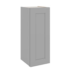J&K Castle Grey S5 Single Door Wall Cabinet - 12" W x 30" H
