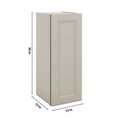 J&K Pebble B6 Single Door Wall Cabinet - 12" W x 30" H