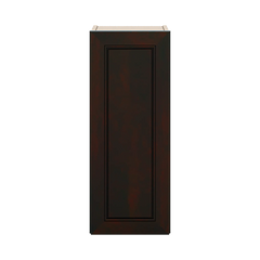 J&K Espresso K8 Single Door Wall Cabinet - 12" W x 30" H
