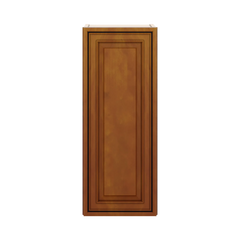 J&K Mocha Glazed K10 Single Door Wall Cabinet - 12" W x 30" H