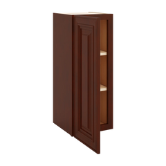 J&K Mahogany J5 Single Door Wall Cabinet - 12" W x 30" H