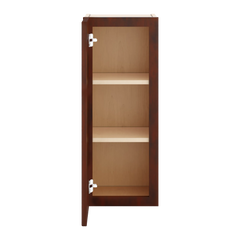 J&K Mahogany J5 Single Door Wall Cabinet - 12" W x 30" H