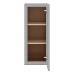 J&K Castle Grey S5 Single Door Wall Cabinet - 12" W x 30" H