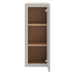 CNC Luxor 5-Piece Misty Grey 12" W X 30" H Single Door Wall Cabinet