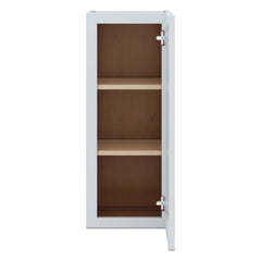 J&K White Shaker S8 Single Door Wall Cabinet - 12" W x 30" H
