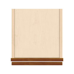 J&K Mocha Glazed K10 Single Door Wall Cabinet - 12" W x 30" H