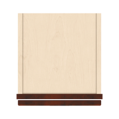 J&K Mahogany J5 Single Door Wall Cabinet - 12" W x 30" H