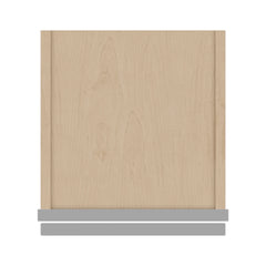 J&K Castle Grey S5 Single Door Wall Cabinet - 12" W x 30" H