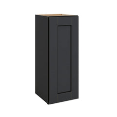 Modernform Cabinet Onyx Black Shaker 12" W X 30" H X 12" D  Single Door Wall Cabinet