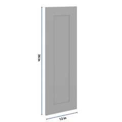 J&K Castle Grey S5 Dummy Door Panel 12" W x 36" H
