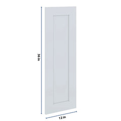 J&K White Shaker S8 Dummy Door Panel 12" W x 36" H