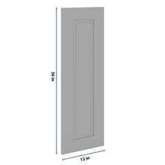 J&K Castle Grey S5 Dummy Door Panel 12" W x 36" H