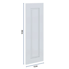 J&K White Shaker S8 Dummy Door Panel 12" W x 36" H