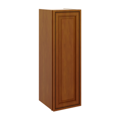 J&K Mocha Glazed K10 Single Door Wall Cabinet - 12" W x 36" H