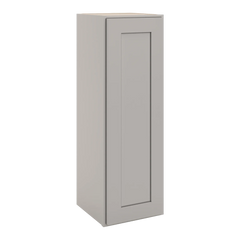 CNC Luxor 5-Piece Misty Grey 12" W X 36" H Single Door Wall Cabinet