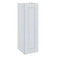J&K White Shaker S8 Single Door Wall Cabinet - 12" W x 36" H