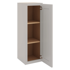 CNC Luxor 5-Piece Misty Grey 12" W X 36" H Single Door Wall Cabinet